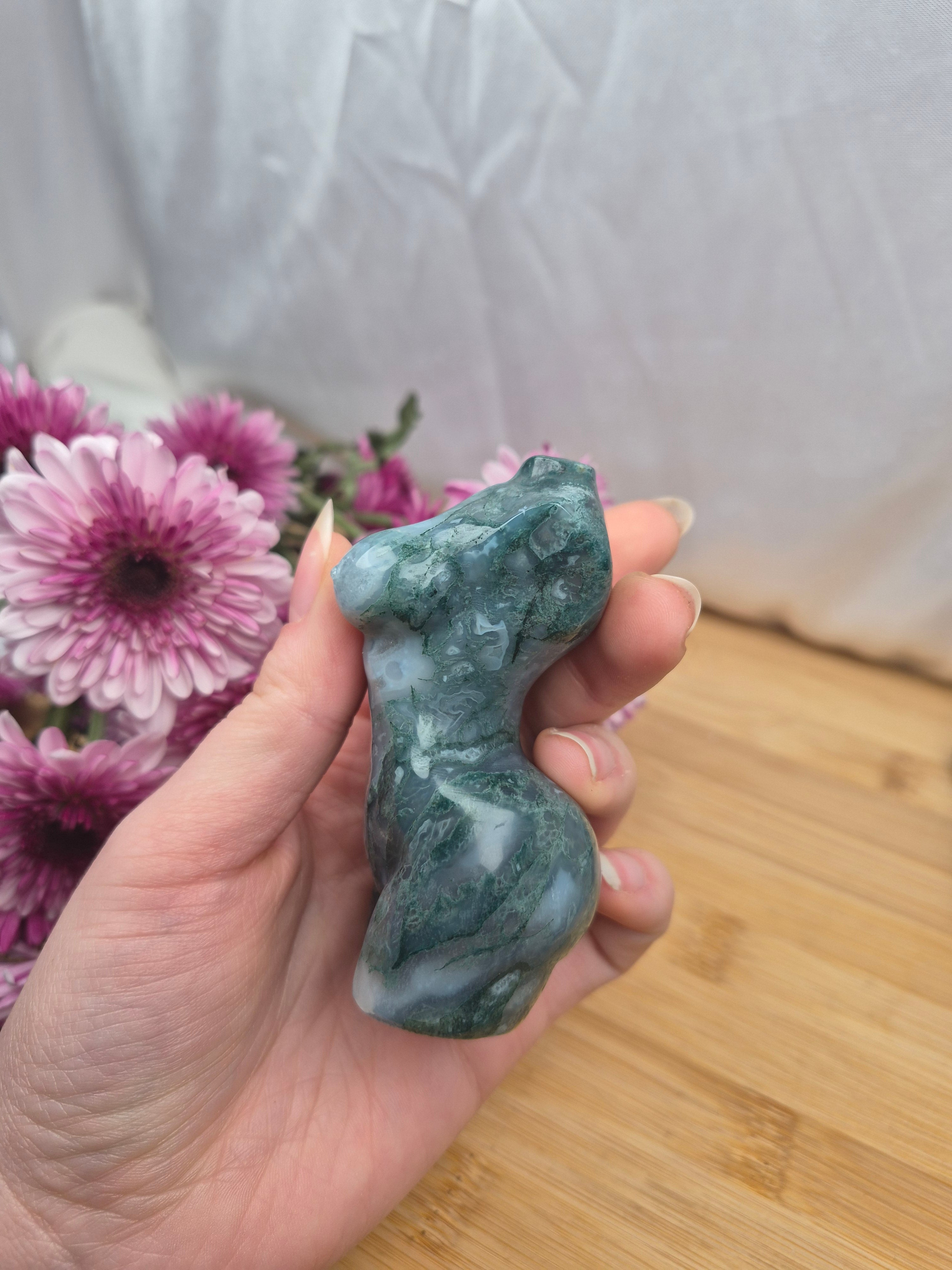 MOSS AGATE GODDESS BODY