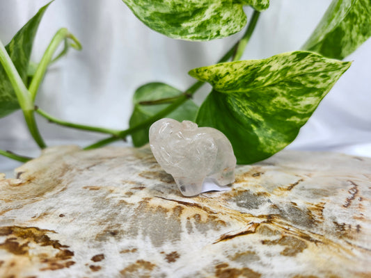 ROSE QUARTZ ELEPHANT