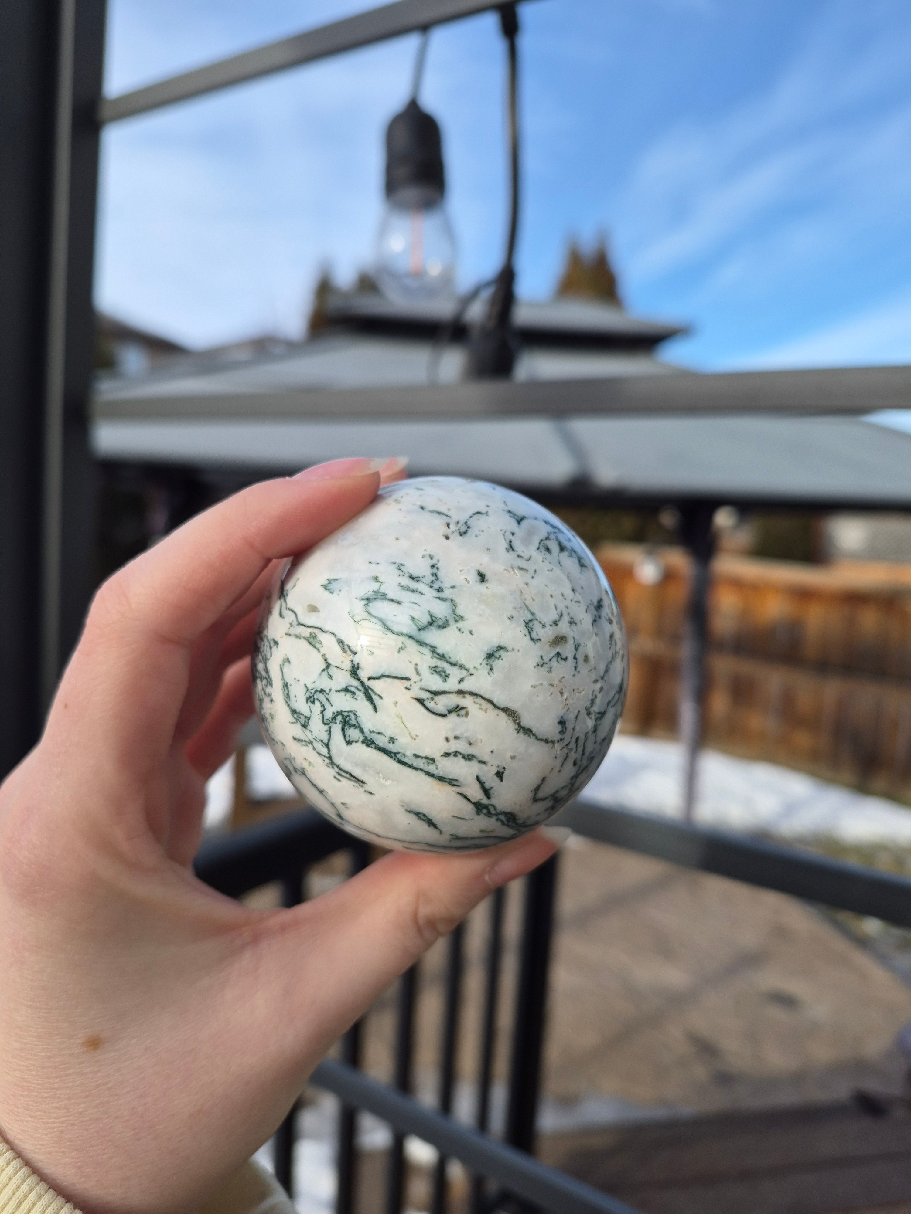 TREE AGATE SPHERE