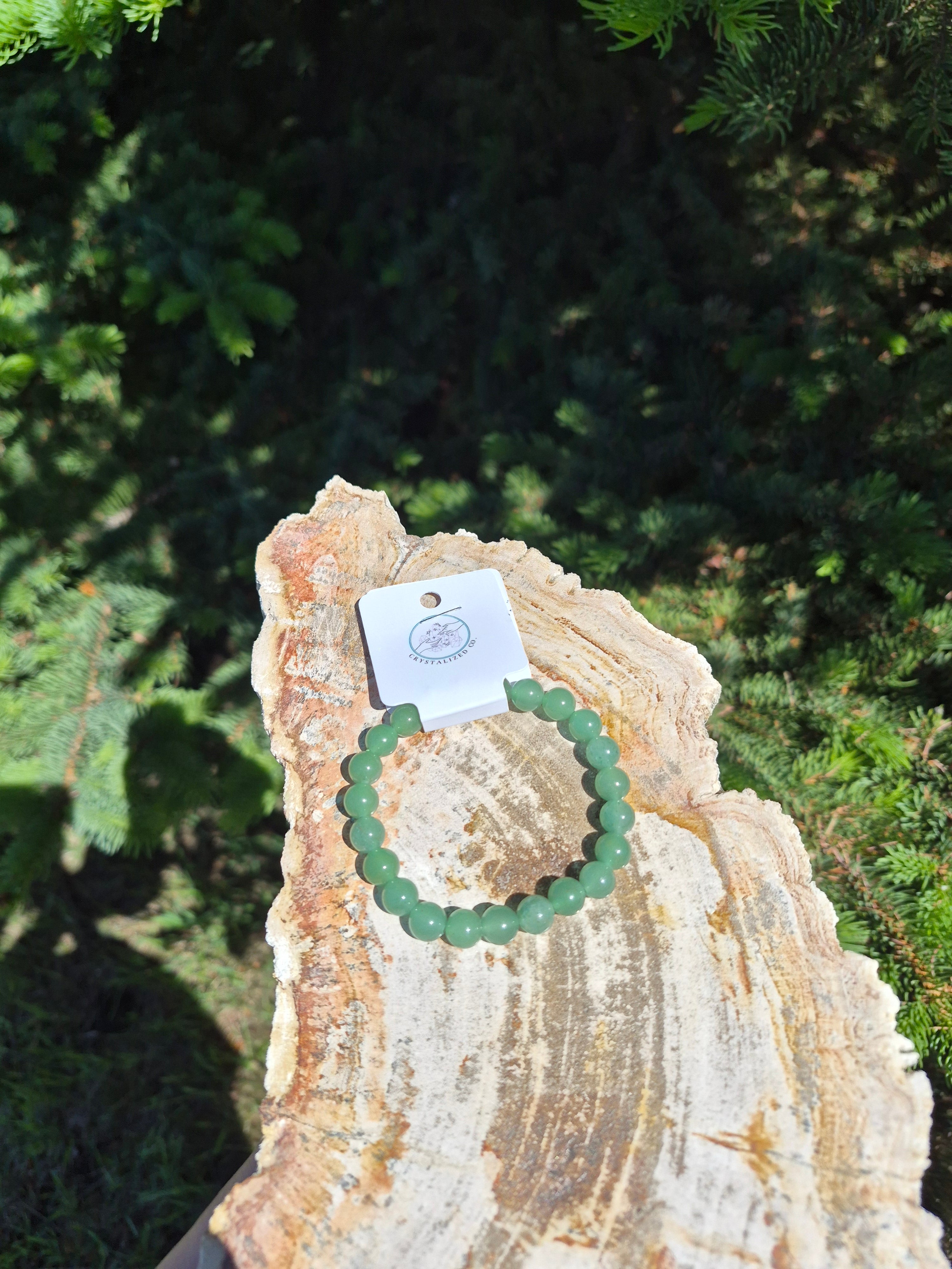 8MM GREEN AVENTURINE BRACELET