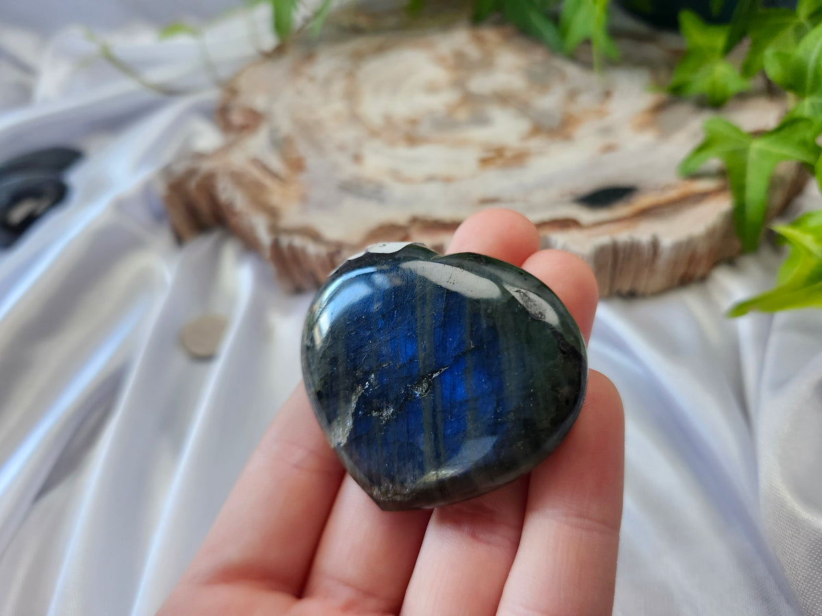 LABRADORITE HEART