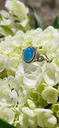 S6.25 BLUE CHALCEDONY RING .925 STERLING SILVER