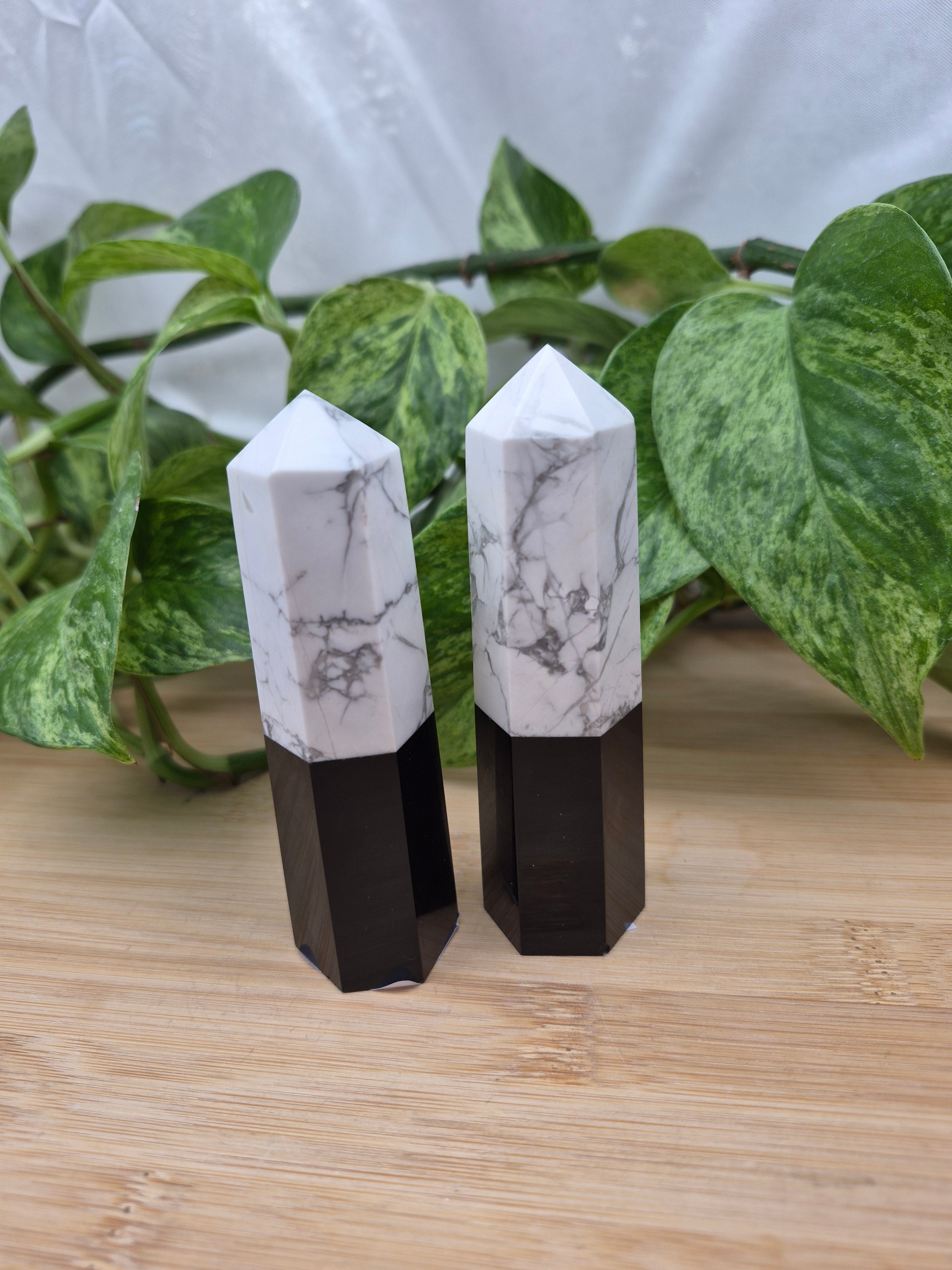 HOWLITE & OBSIDIAN TOWER