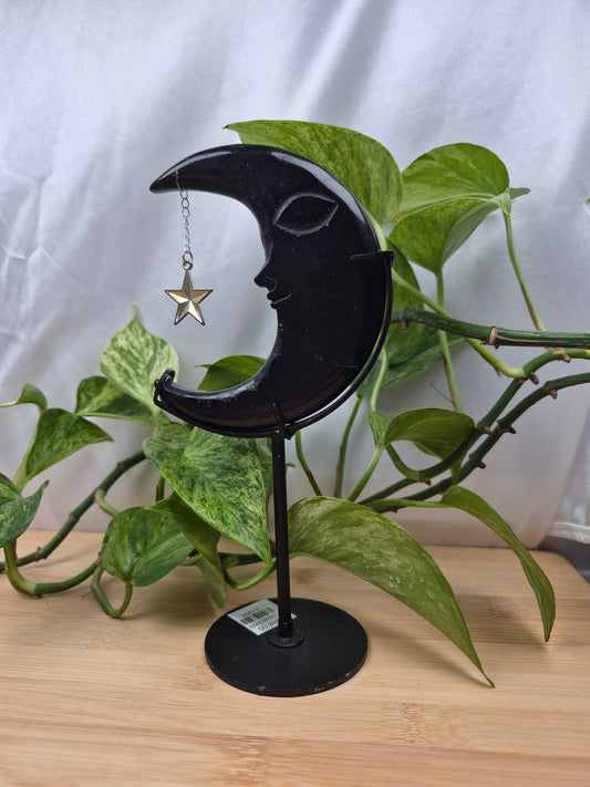 OBSIDIAN MOON WITH STAND