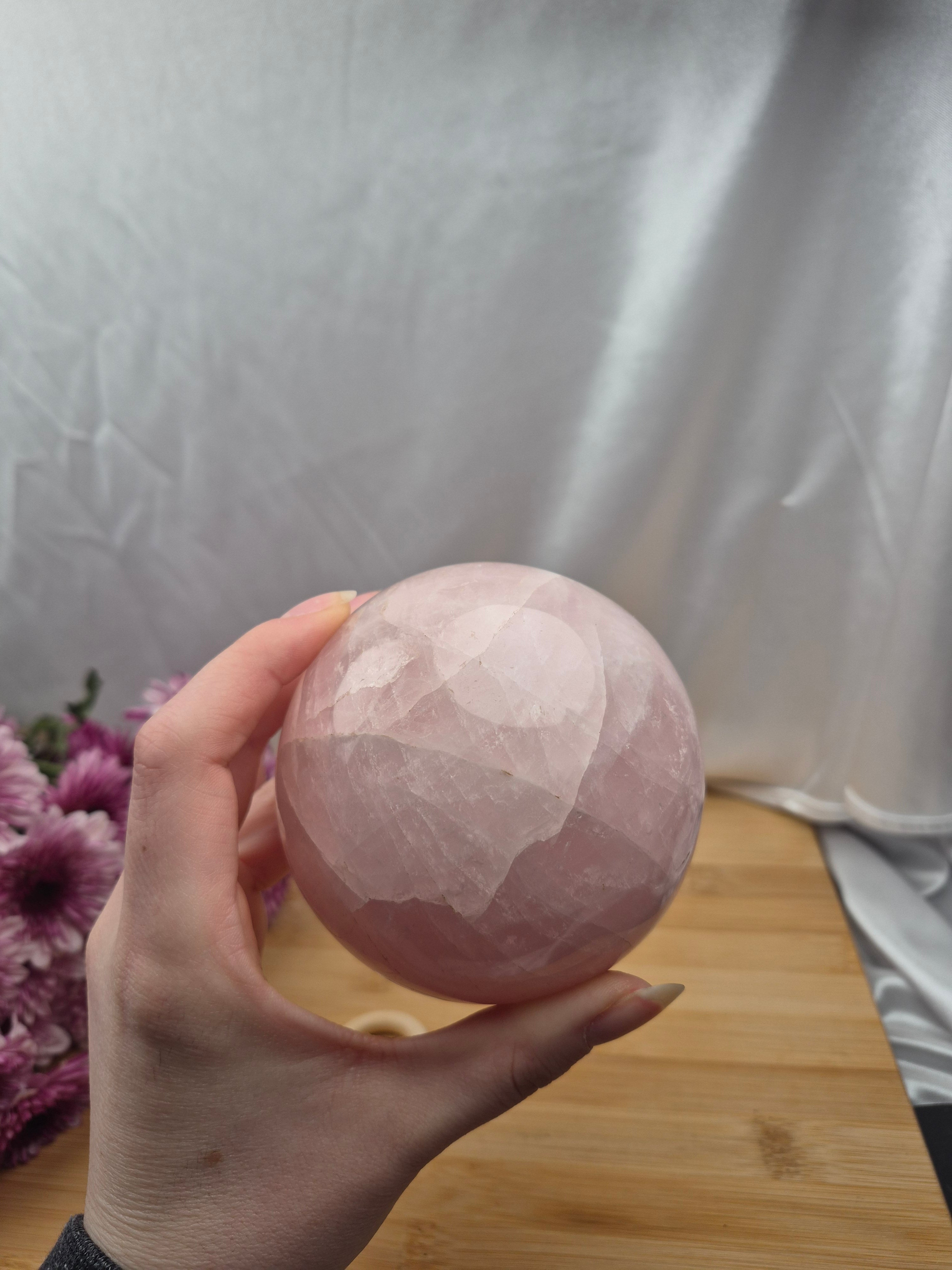 ROSE QUARTZ SPHERE