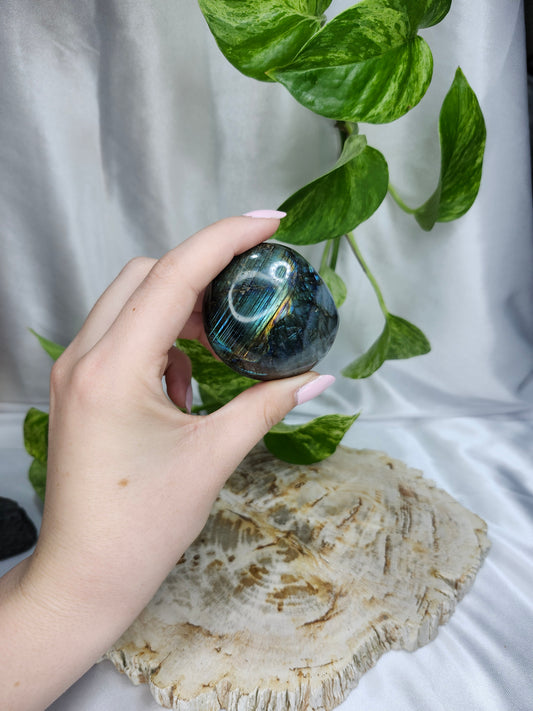 LABRADORITE PALM STONE