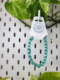 8mm TEAL CATS EYE BRACELET