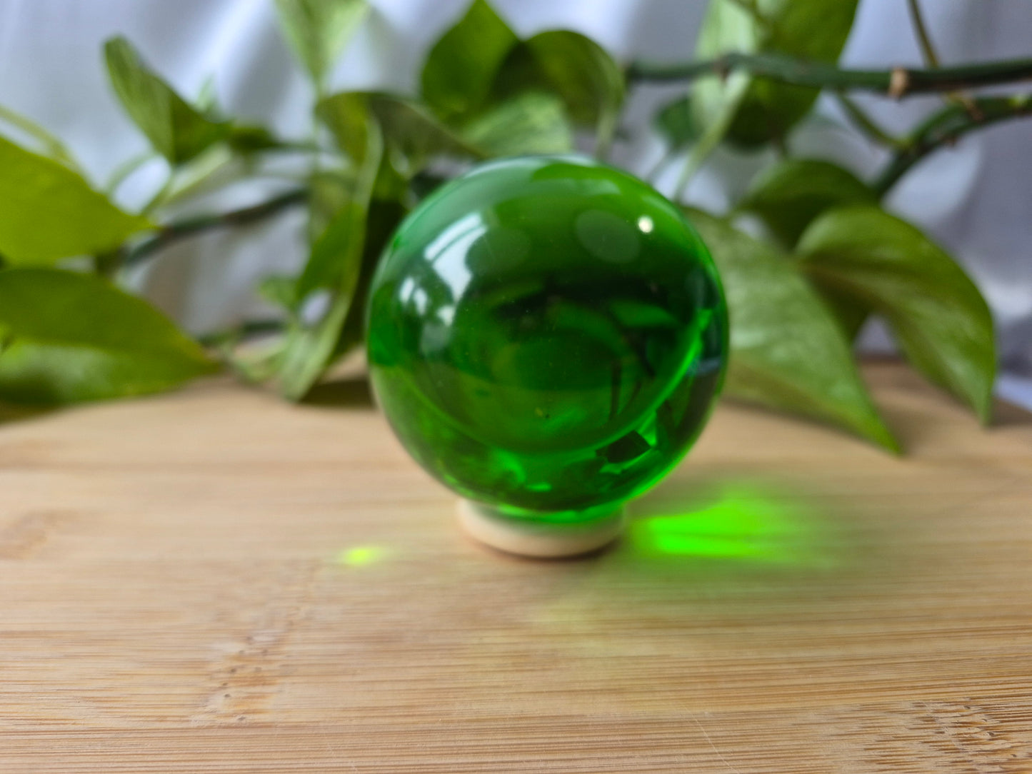 GREEN GLASS SPHERE