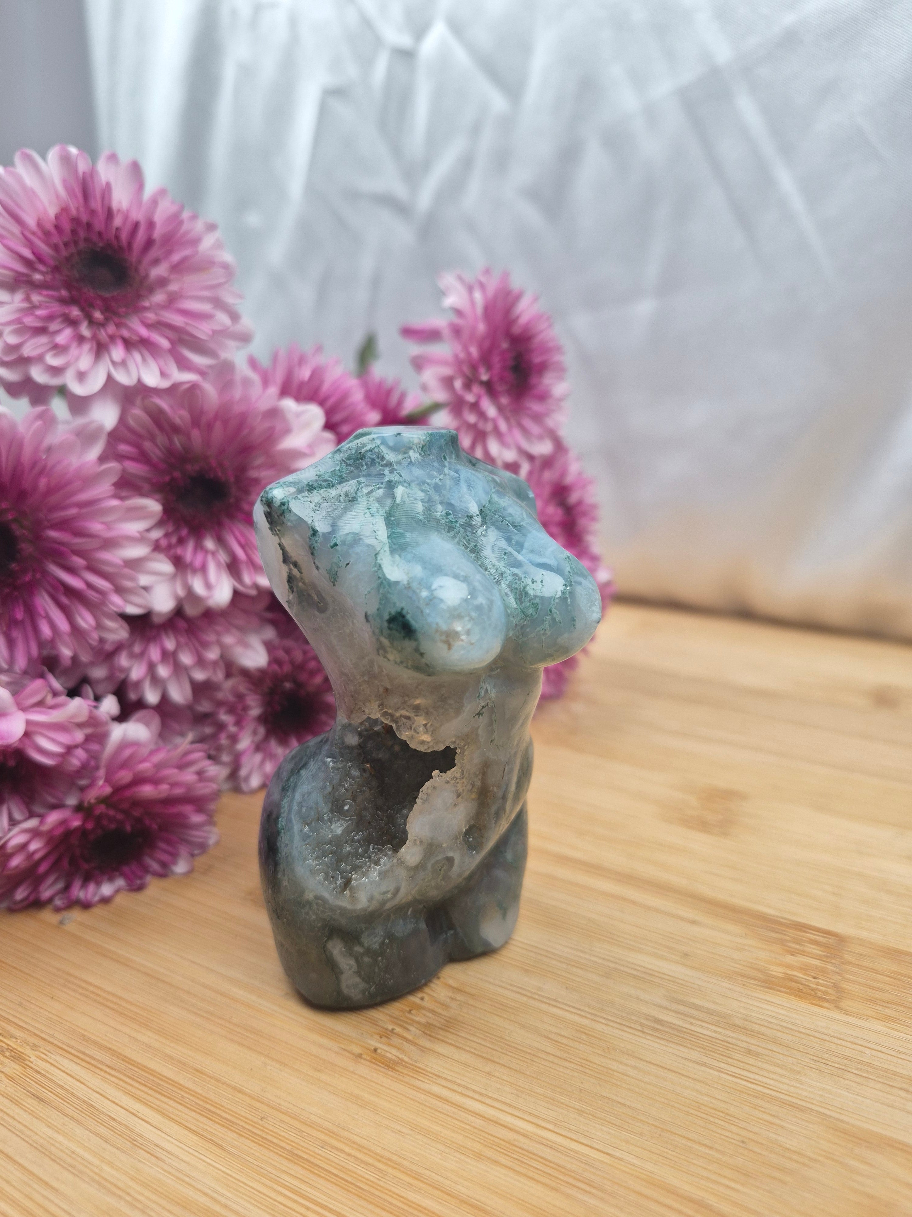 MOSS AGATE GODDESS BODY