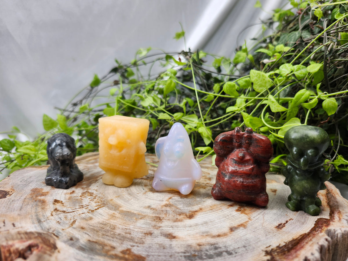 MIXED CRYSTAL SPONGEBOB SET (5pc)
