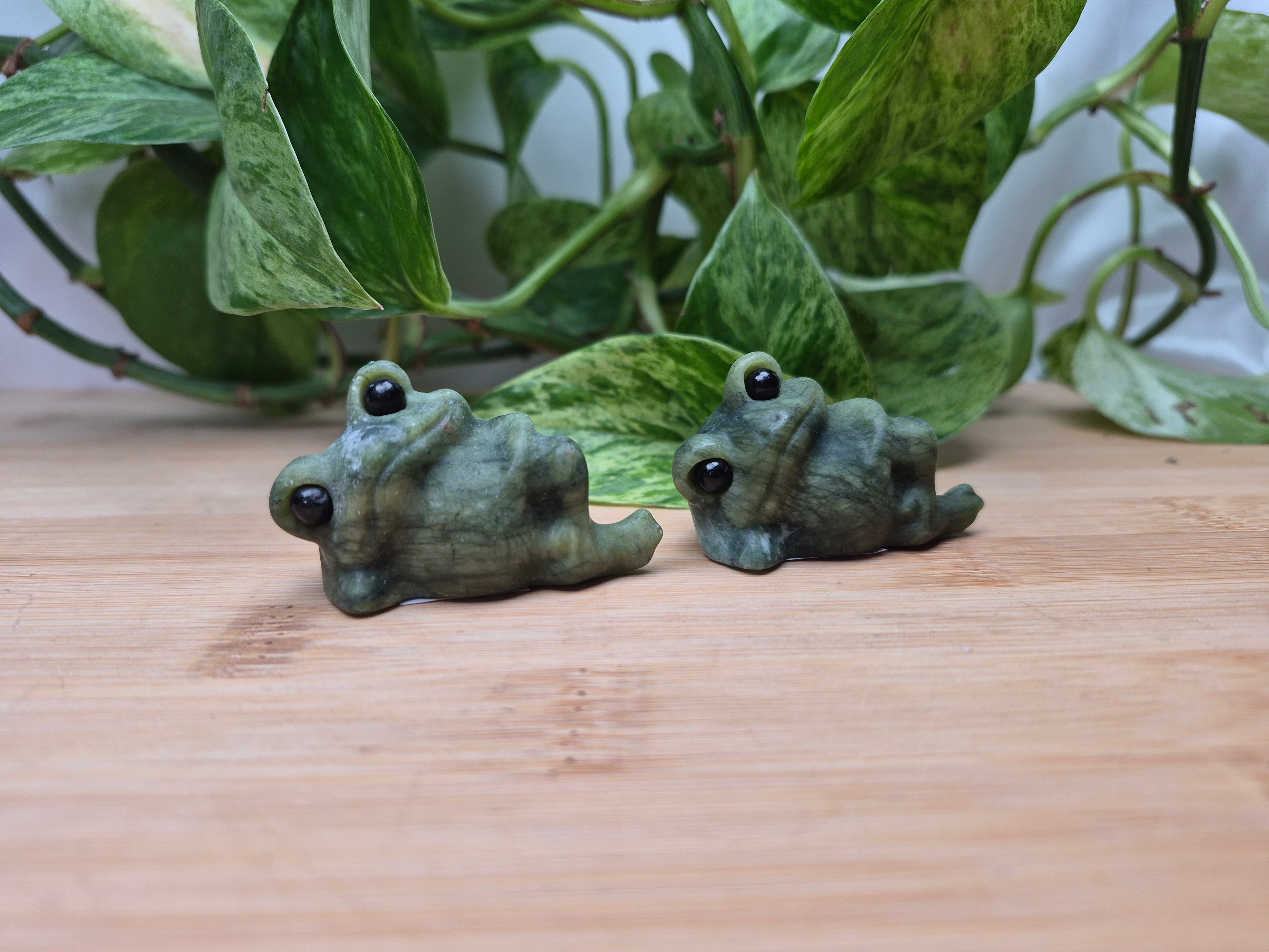 JADE LAYING DOWN FROG