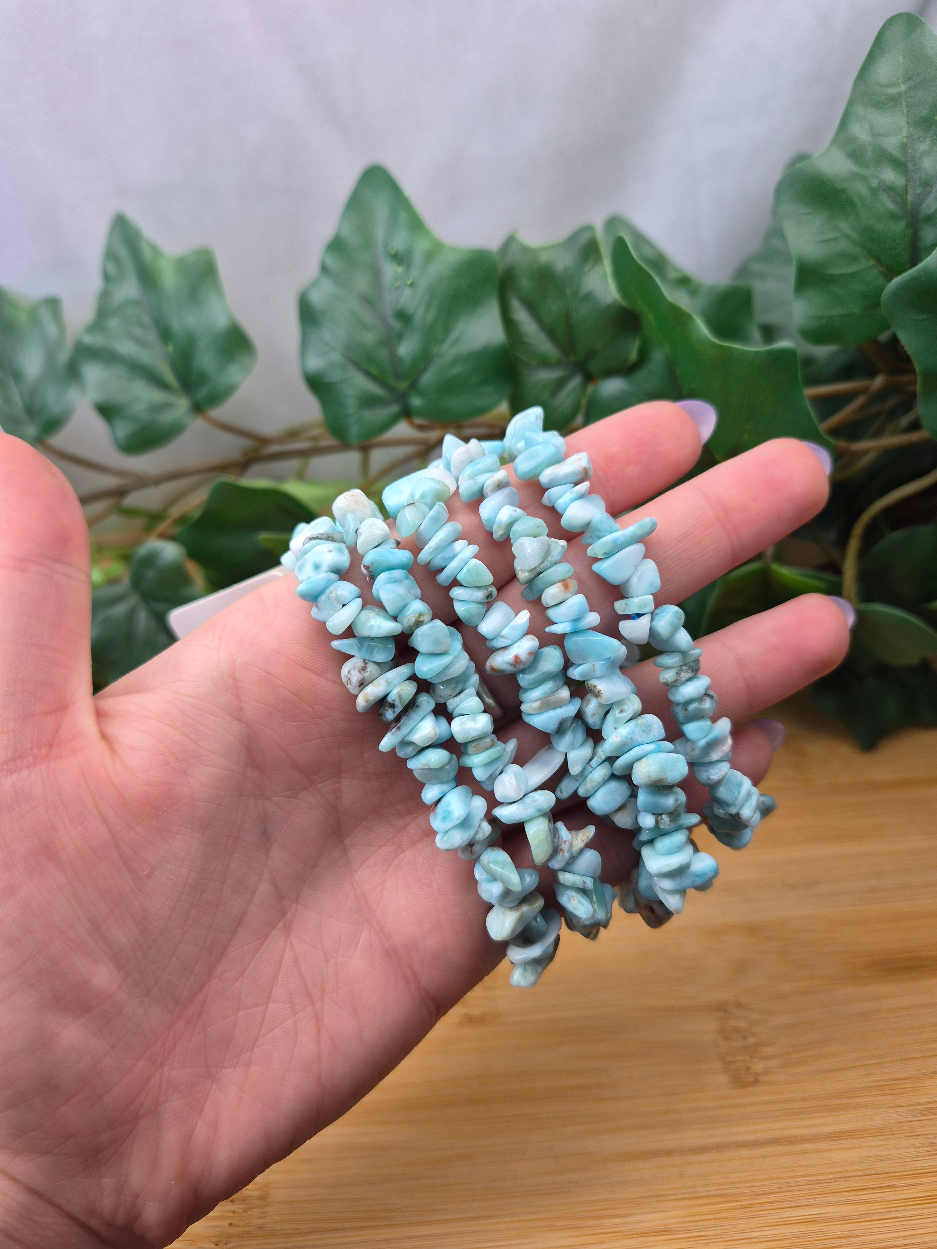 LARIMAR CHIP BRACELET