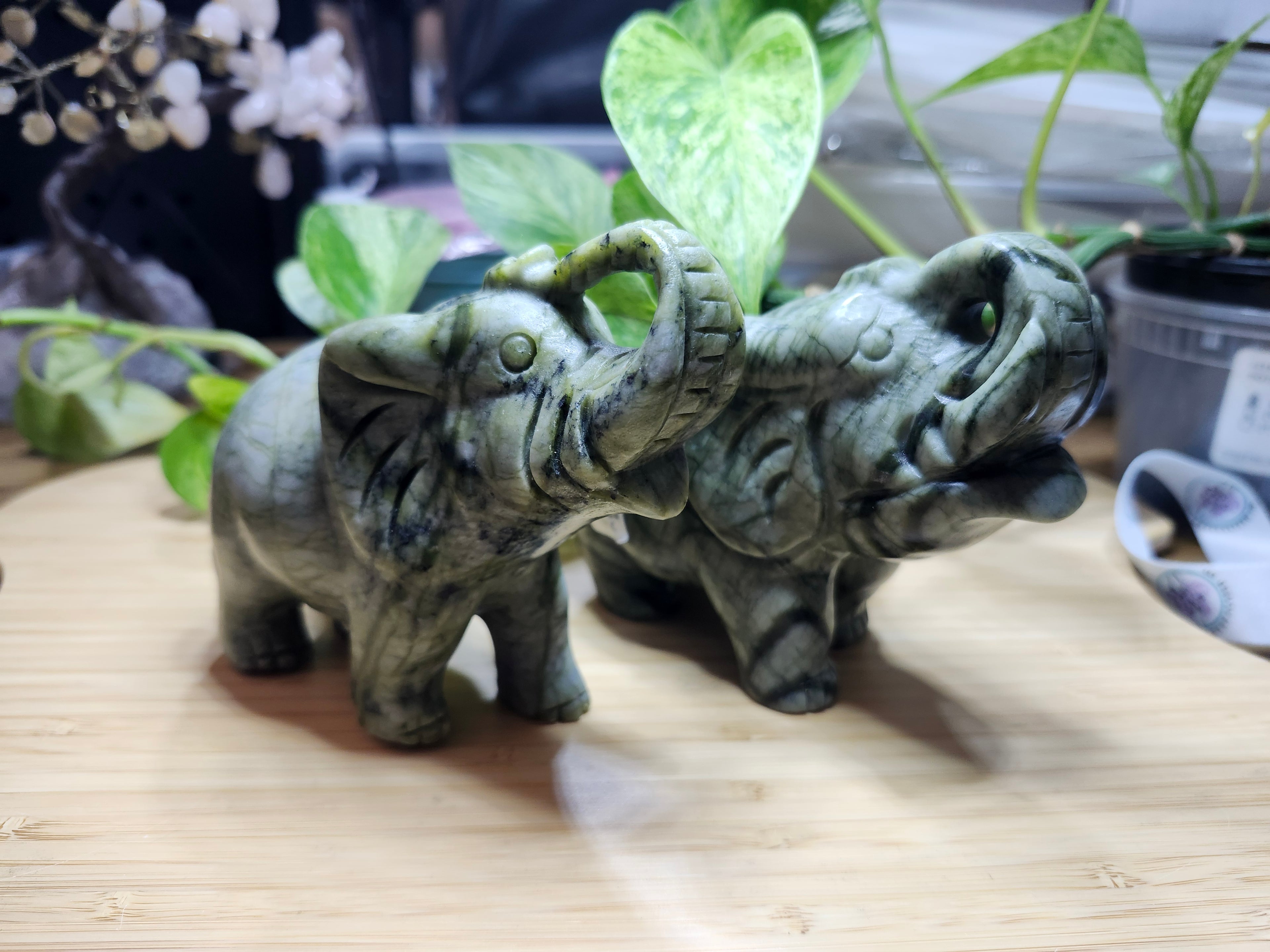 GREEN JASPER ELEPHANT