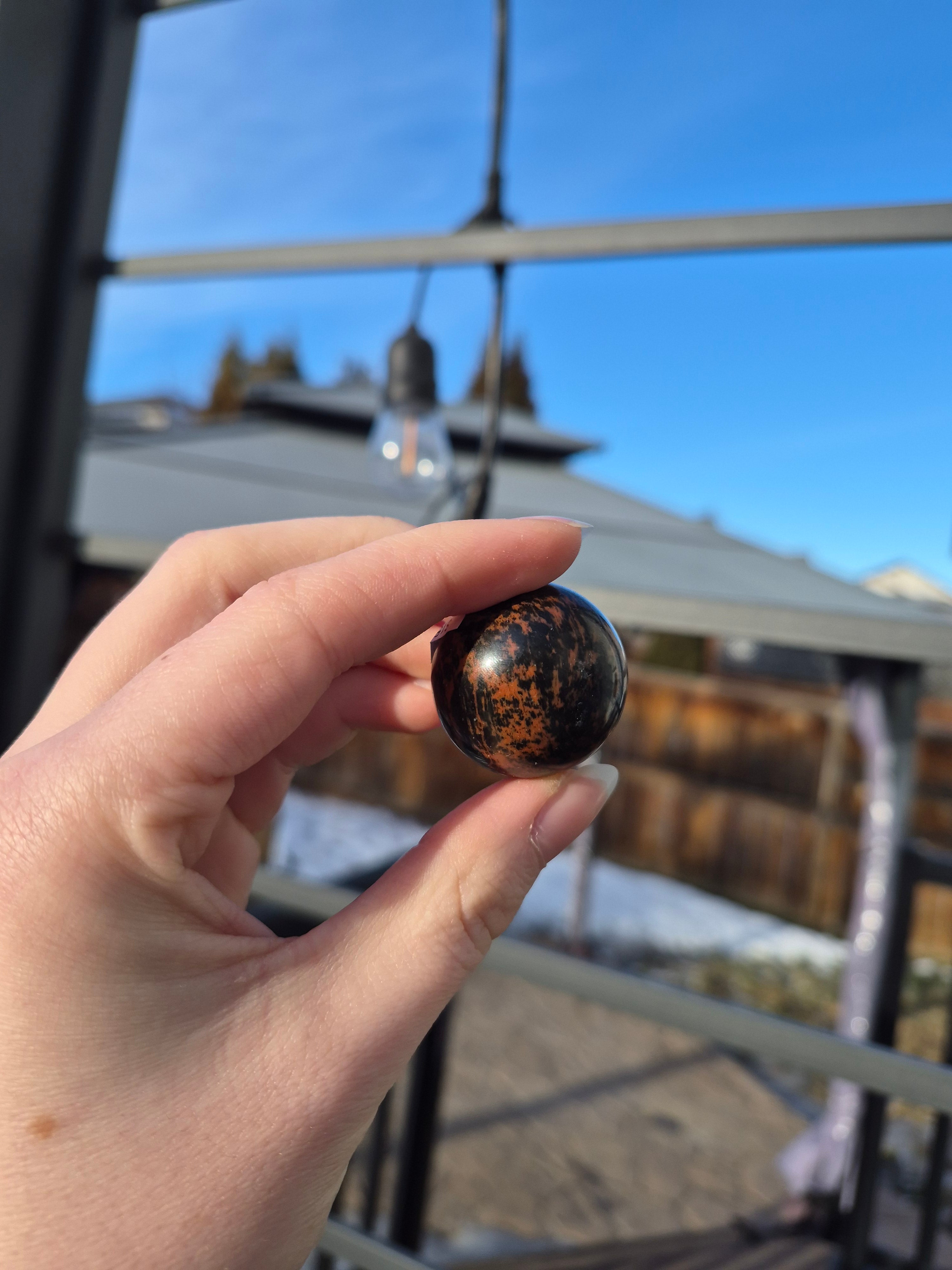 MAHOGANY OBSIDIAN SPHERE