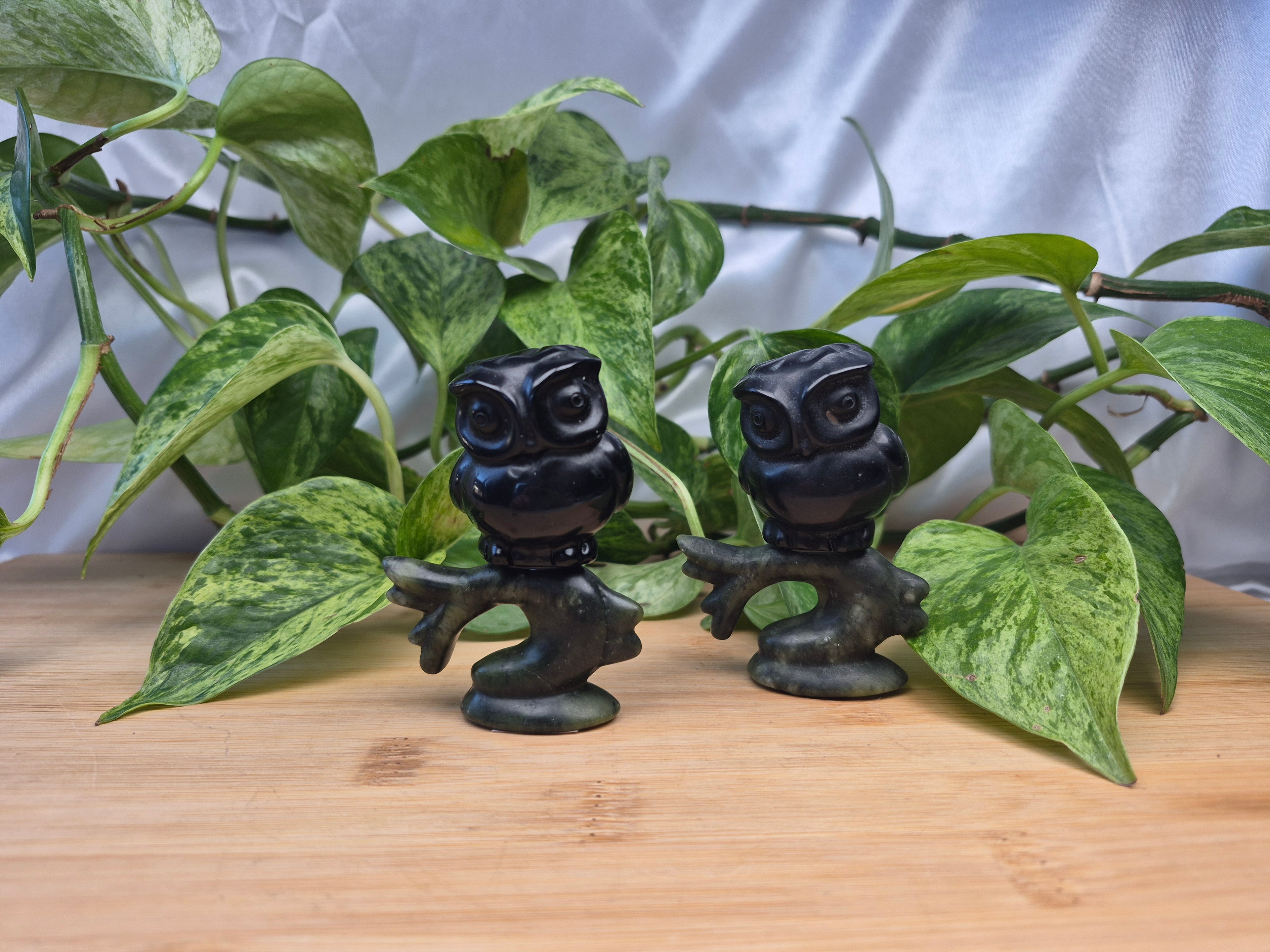 OBSIDIAN AND JADE OWL