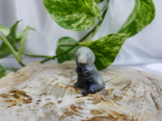 LABRADORITE LAB SITTING DOG