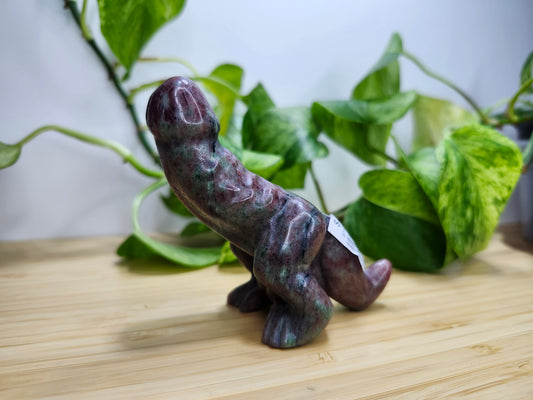 STRAWBERRY QUARTZ LG DICK-A-SAURUS