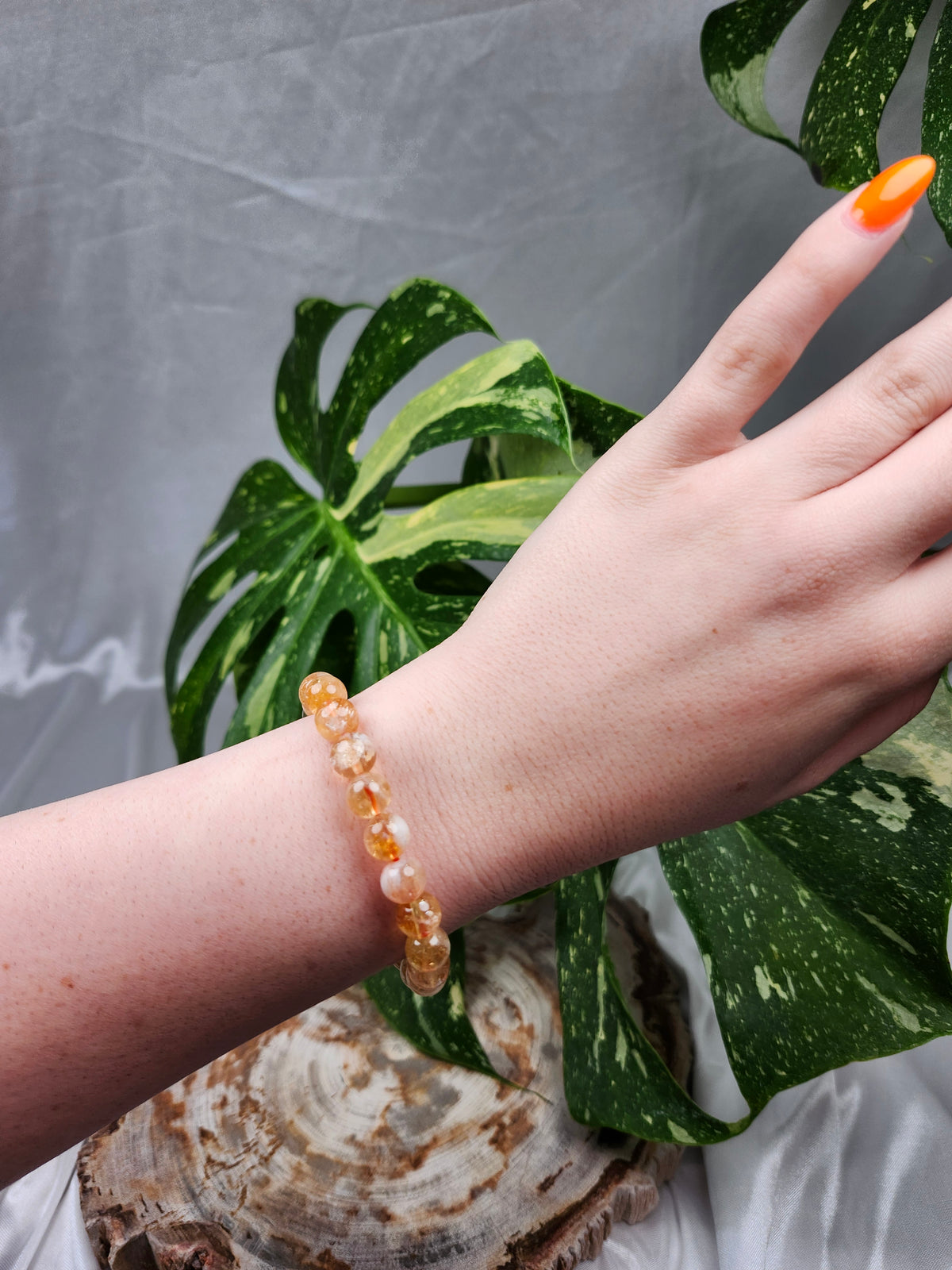 8mm CITRINE BRACELET
