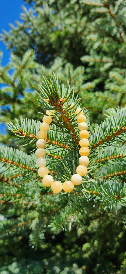 8mm ORANGE CALCITE BRACELET