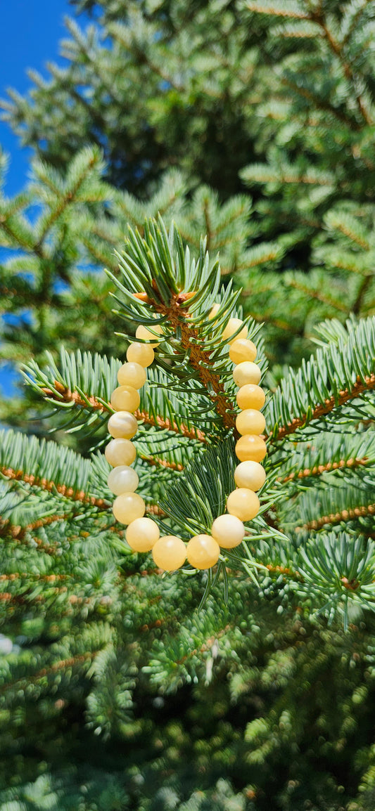 8mm ORANGE CALCITE BRACELET