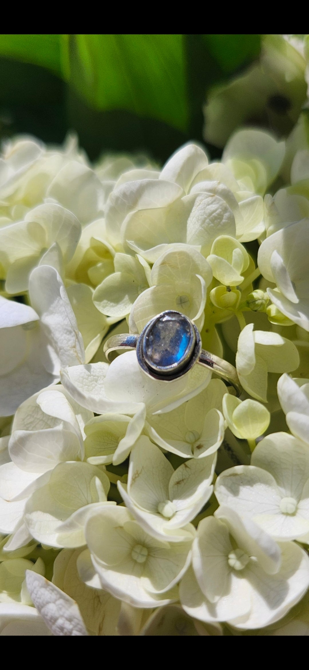S8 LABRADORITE RING .925 STERLING SILVER