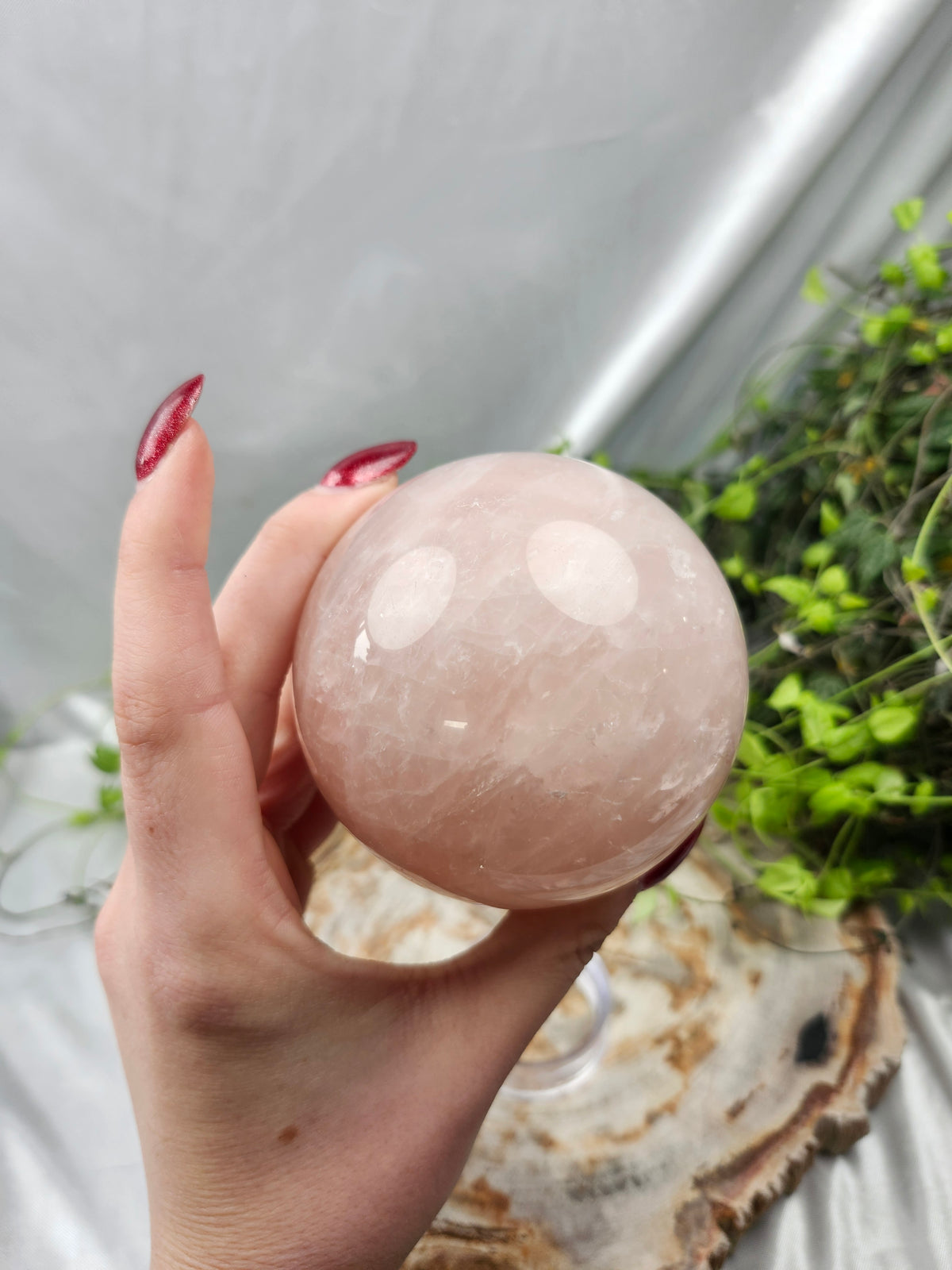 ROSE QUARTZ LG SPHERE
