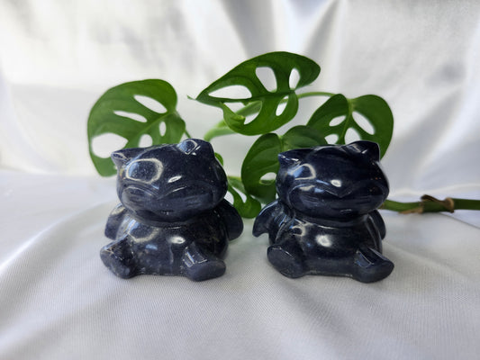 BLUE AVENTURINE SITTING SNORLAX