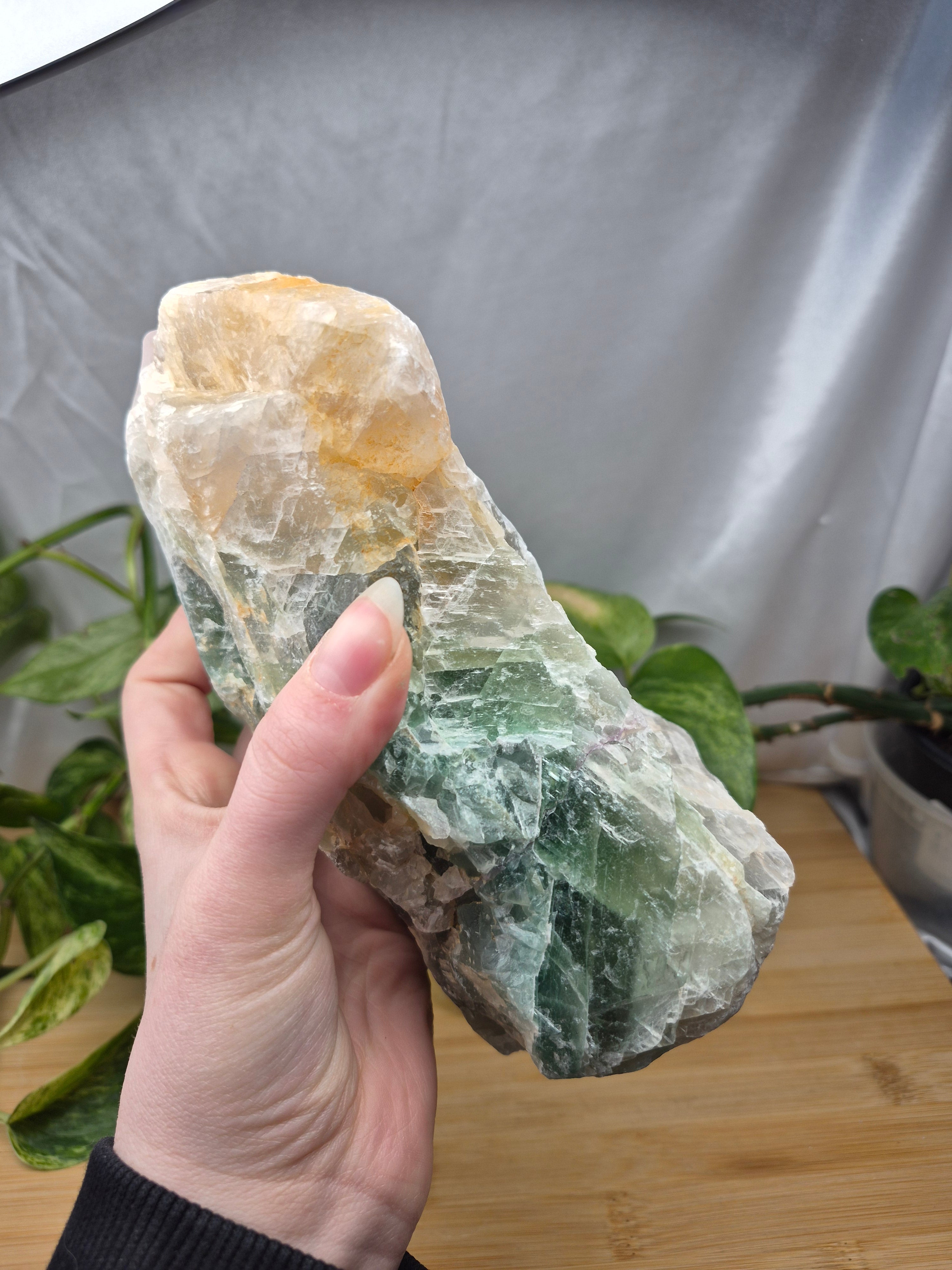 FLUORITE ROUGH CHUNK 2073g