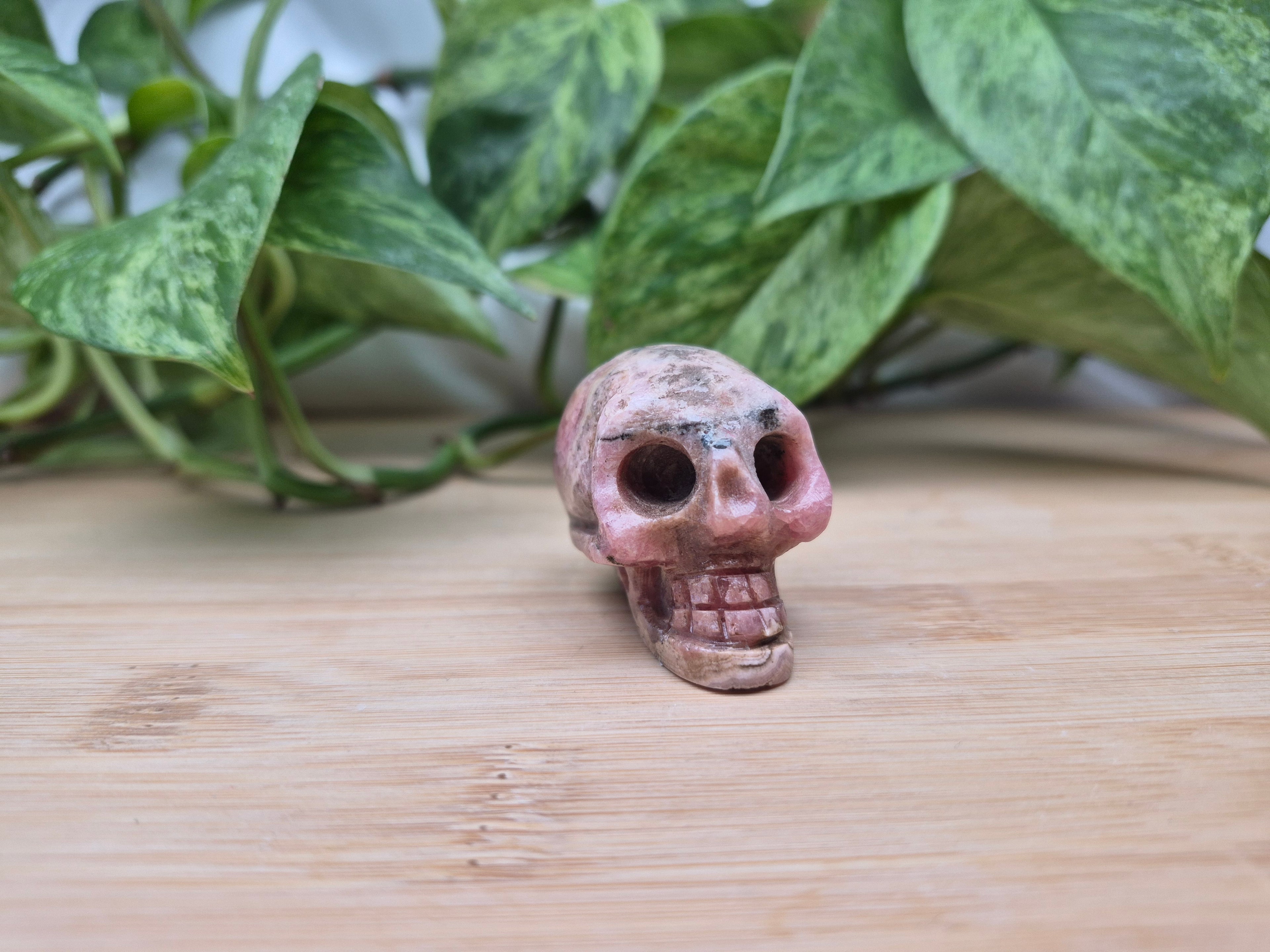 RHODOCHROSITE SKULL