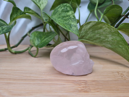 ROSE QUARTZ SKULL