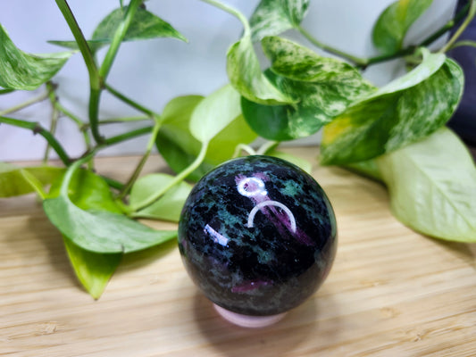 RUBY ZOISITE SPHERE