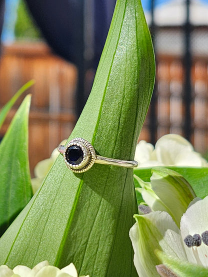 S7.5 ONYX .925 STERLING SILVER