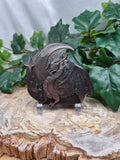 SILVER SHEEN OBSIDIAN DRAGON PLATE