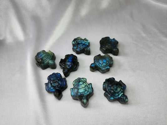 LABRADORITE TURTLE "FLASHY"