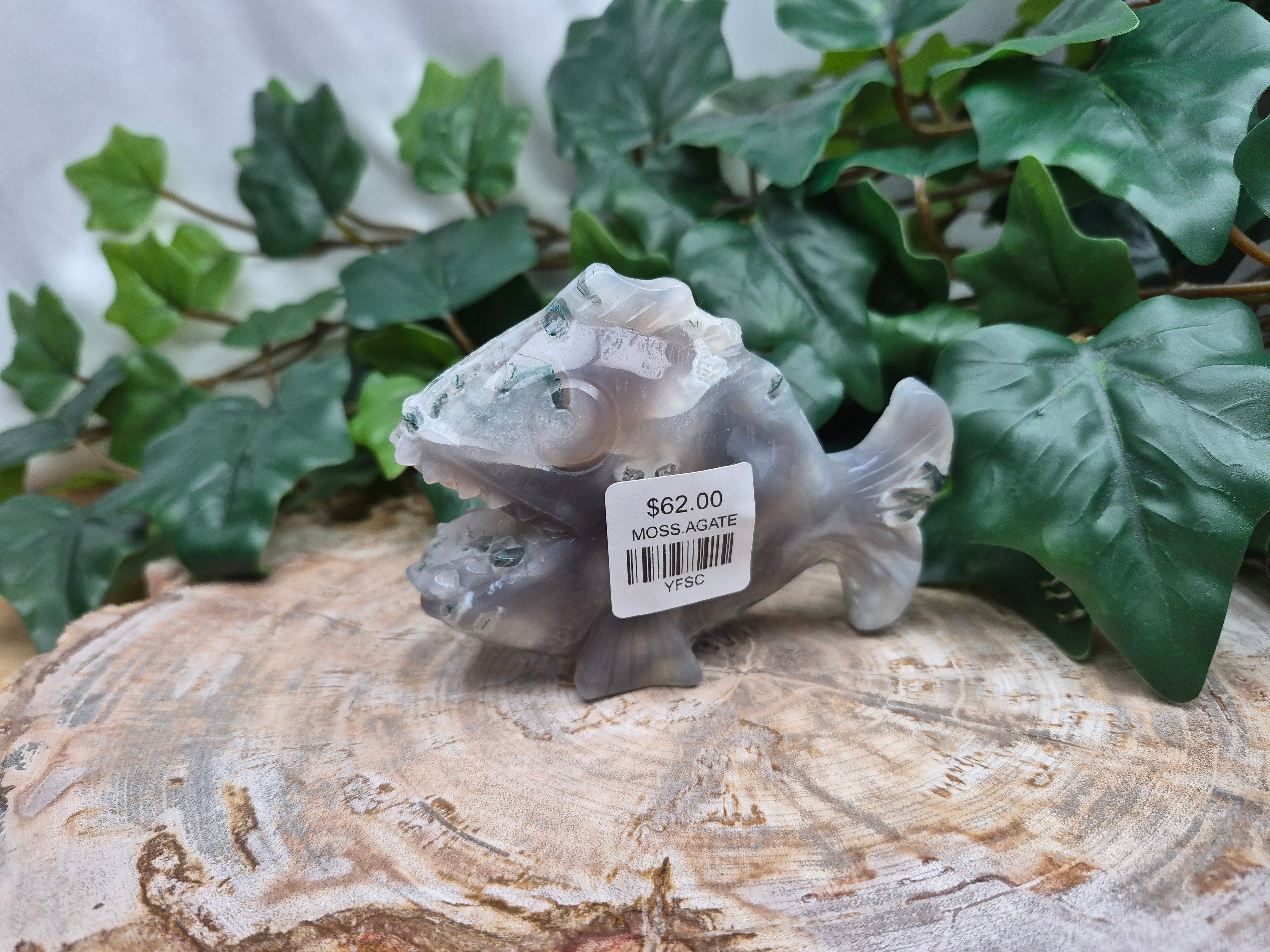 MOSS AGATE ANGLER FISH