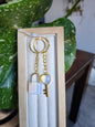 OPALITE LOCK AND KEY KEYCHAIN SET