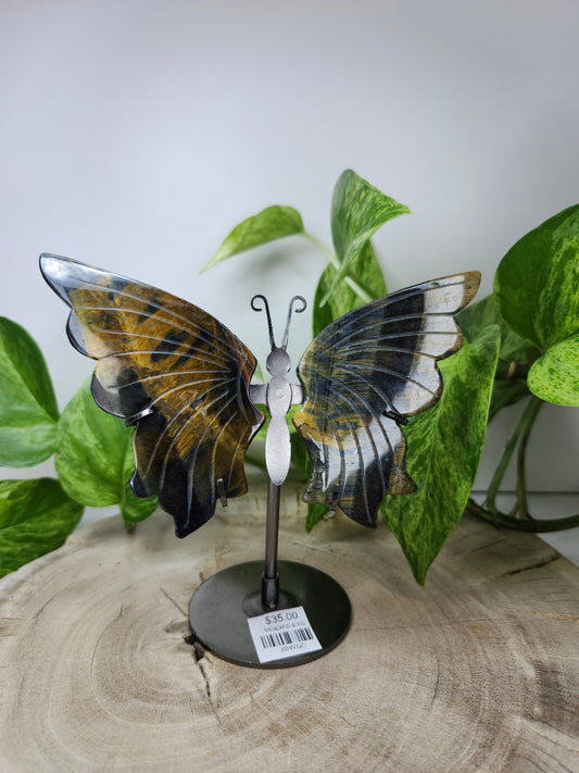TIGER'S EYE BUTTERFLY WINGS