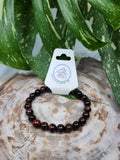 8mm RED TIGER EYE BRACELET