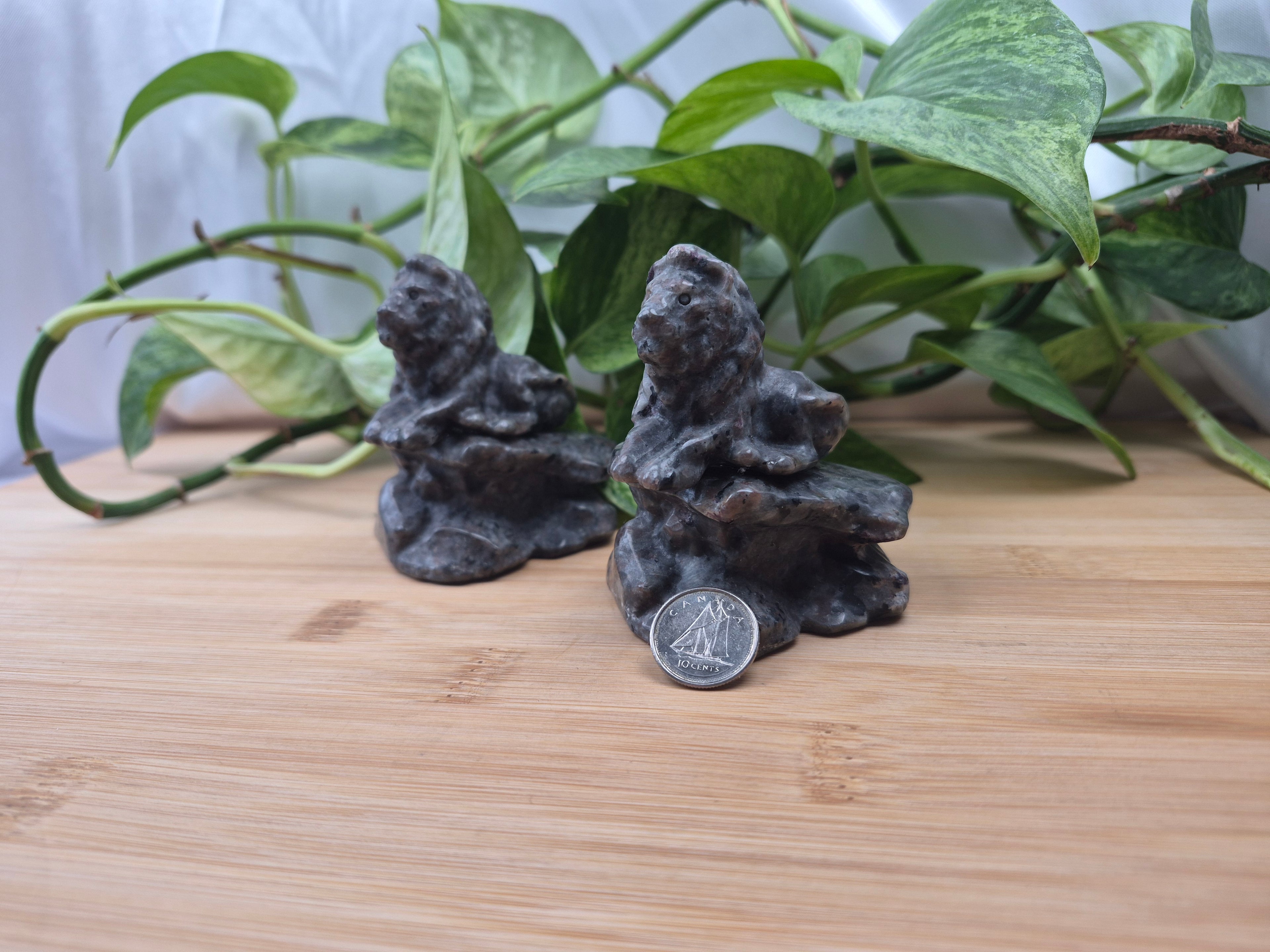 YOOPERLITE LION SITTING ON STONE