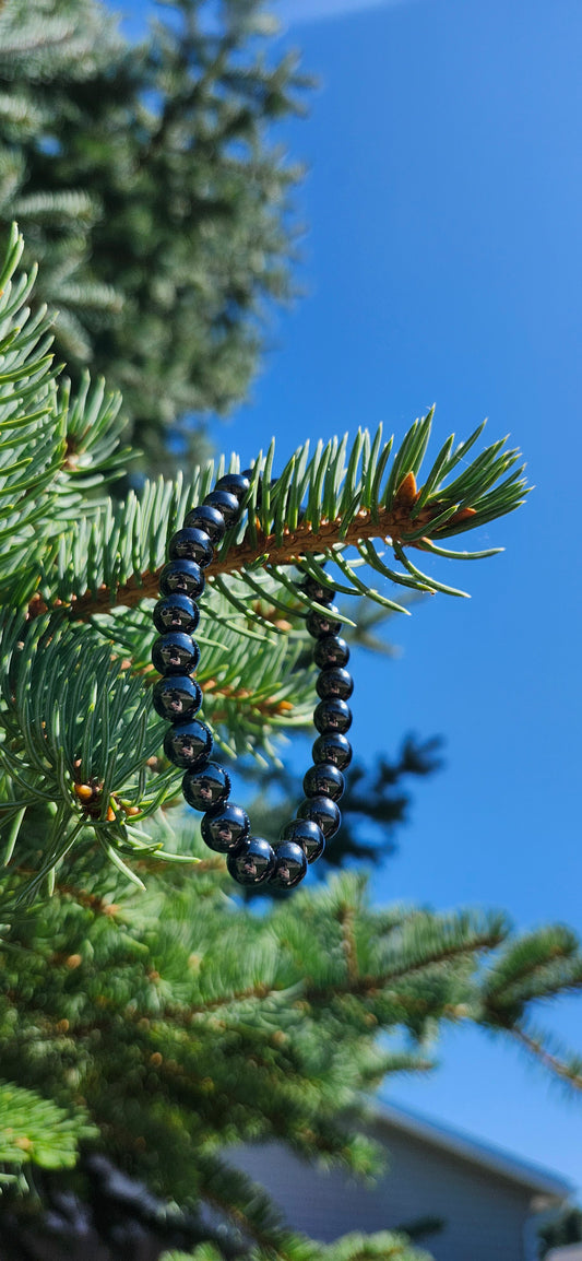 8mm HEMATITE BRACELET