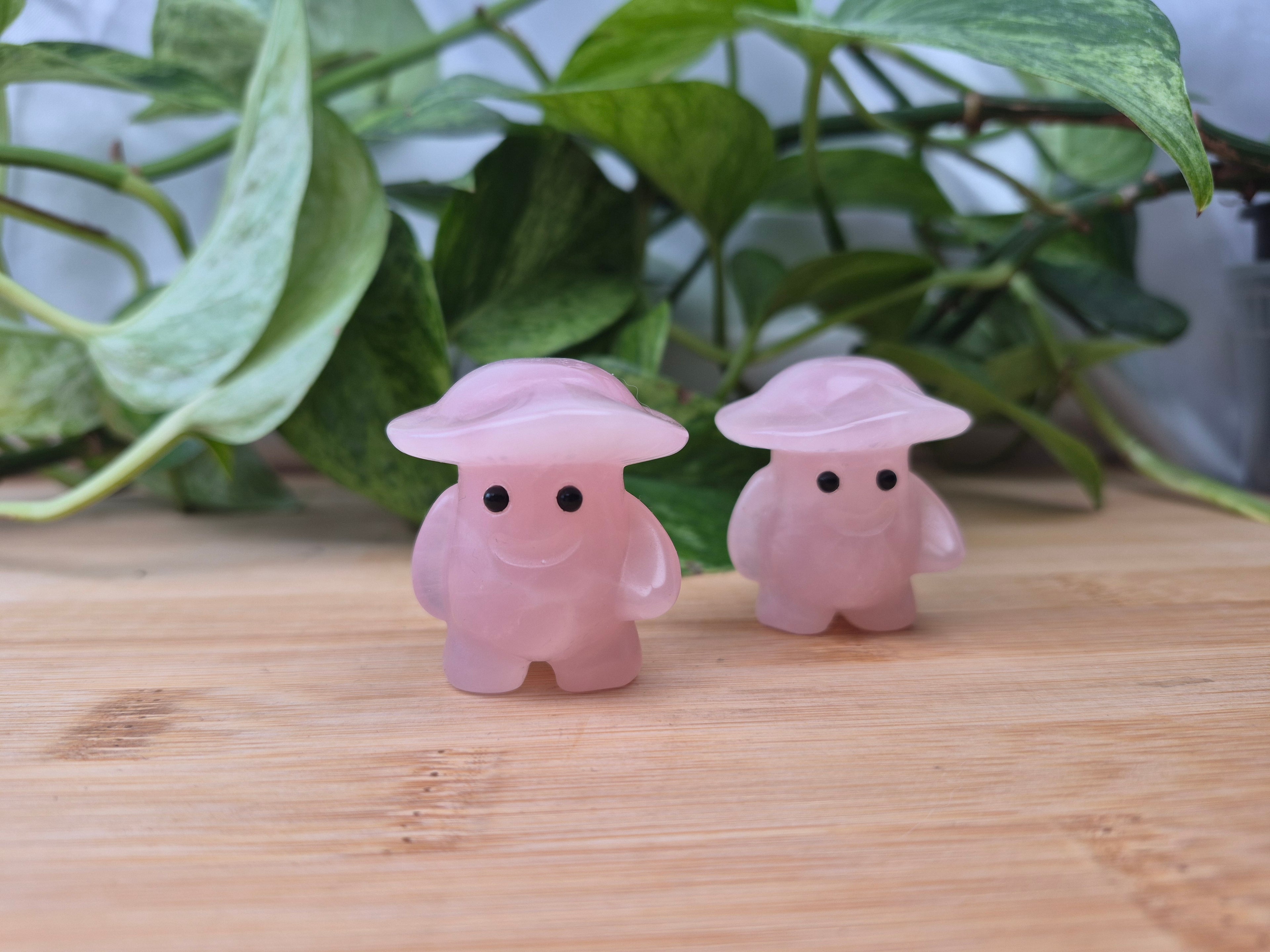 ROSE QUARTZ MUSHROOM MAN