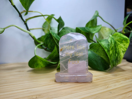ROSE QUARTZ TOMBSTONE