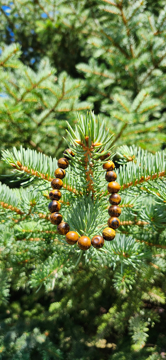 8mm TIGERS EYE BRACELET