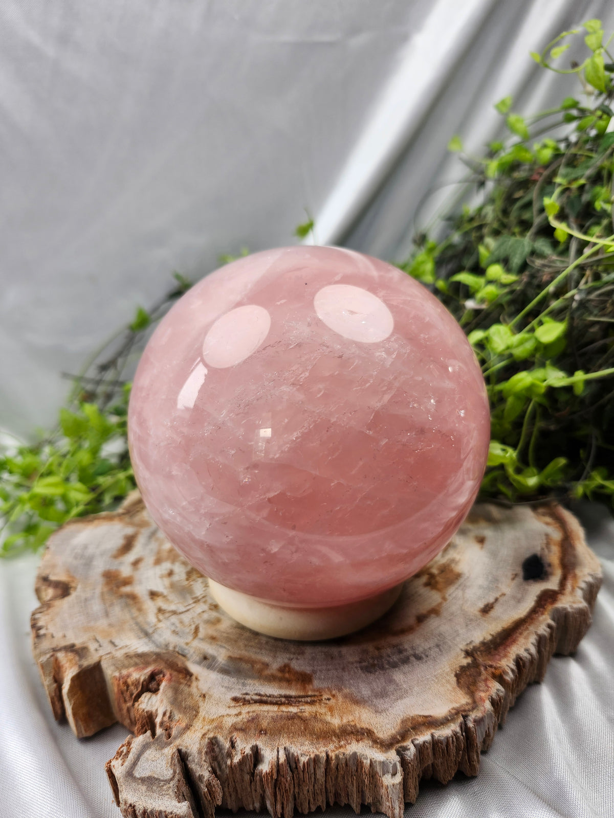 ROSE QUARTZ LG SPHERE #3