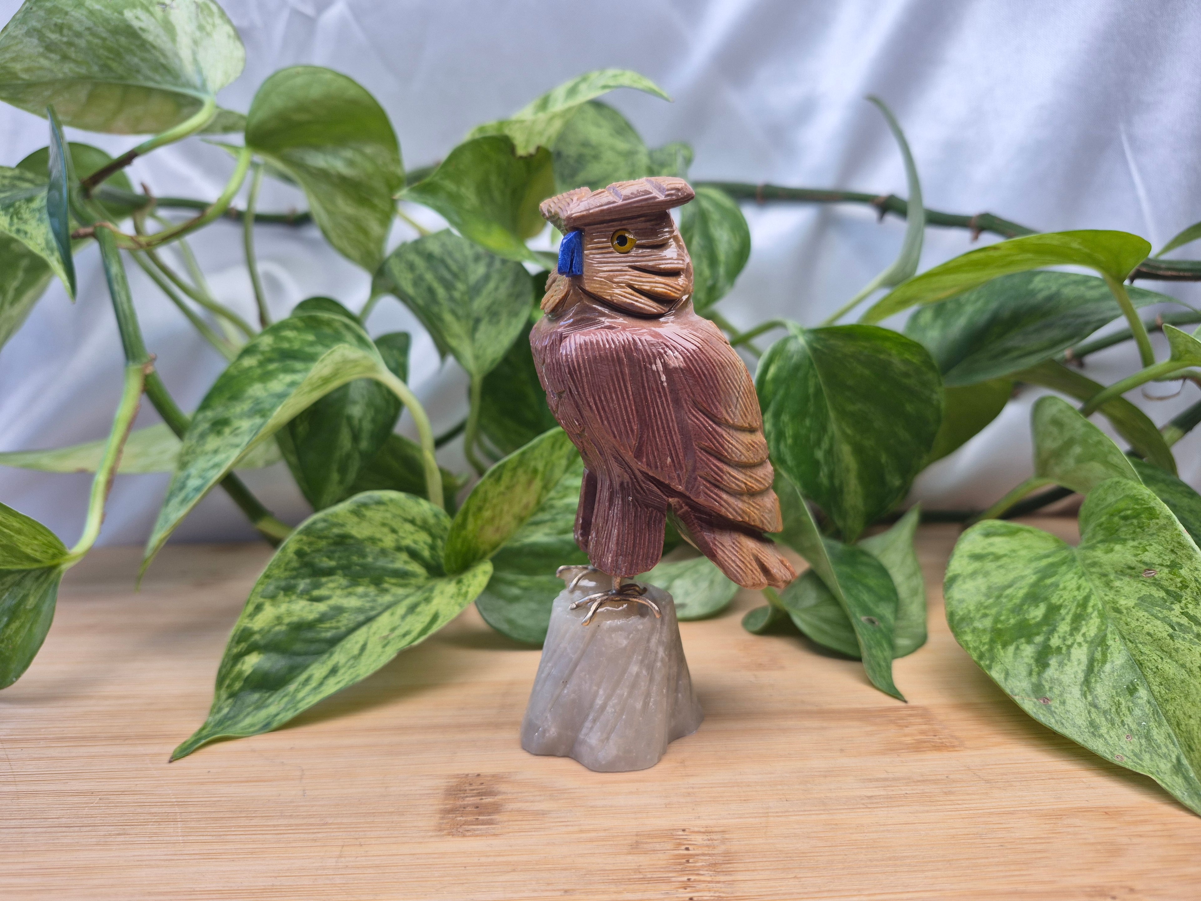POLYCHROME JASPER OWL