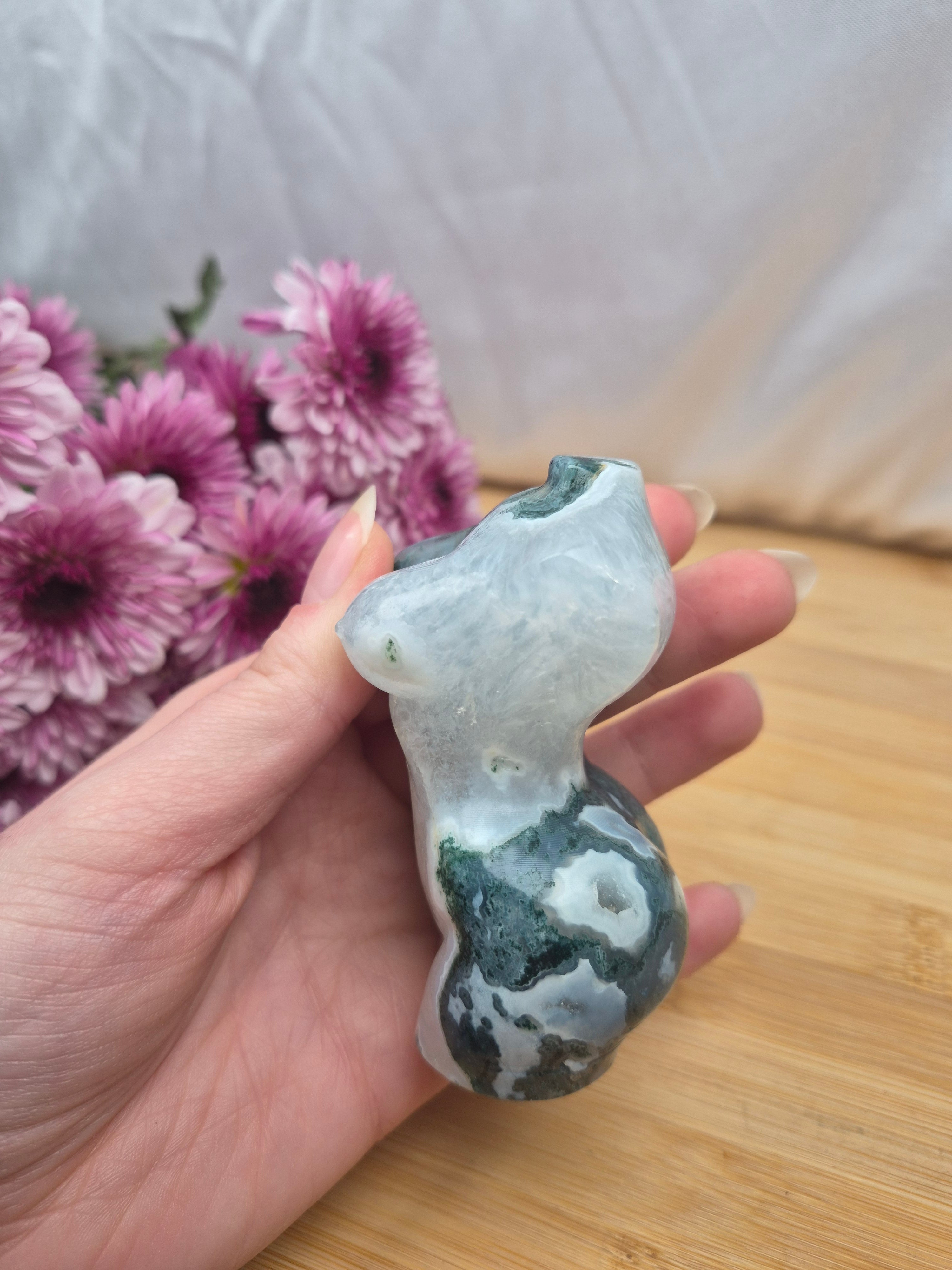 MOSS AGATE GODDESS BODY