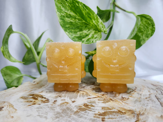 ORANGE CALCITE SPONGEBOB