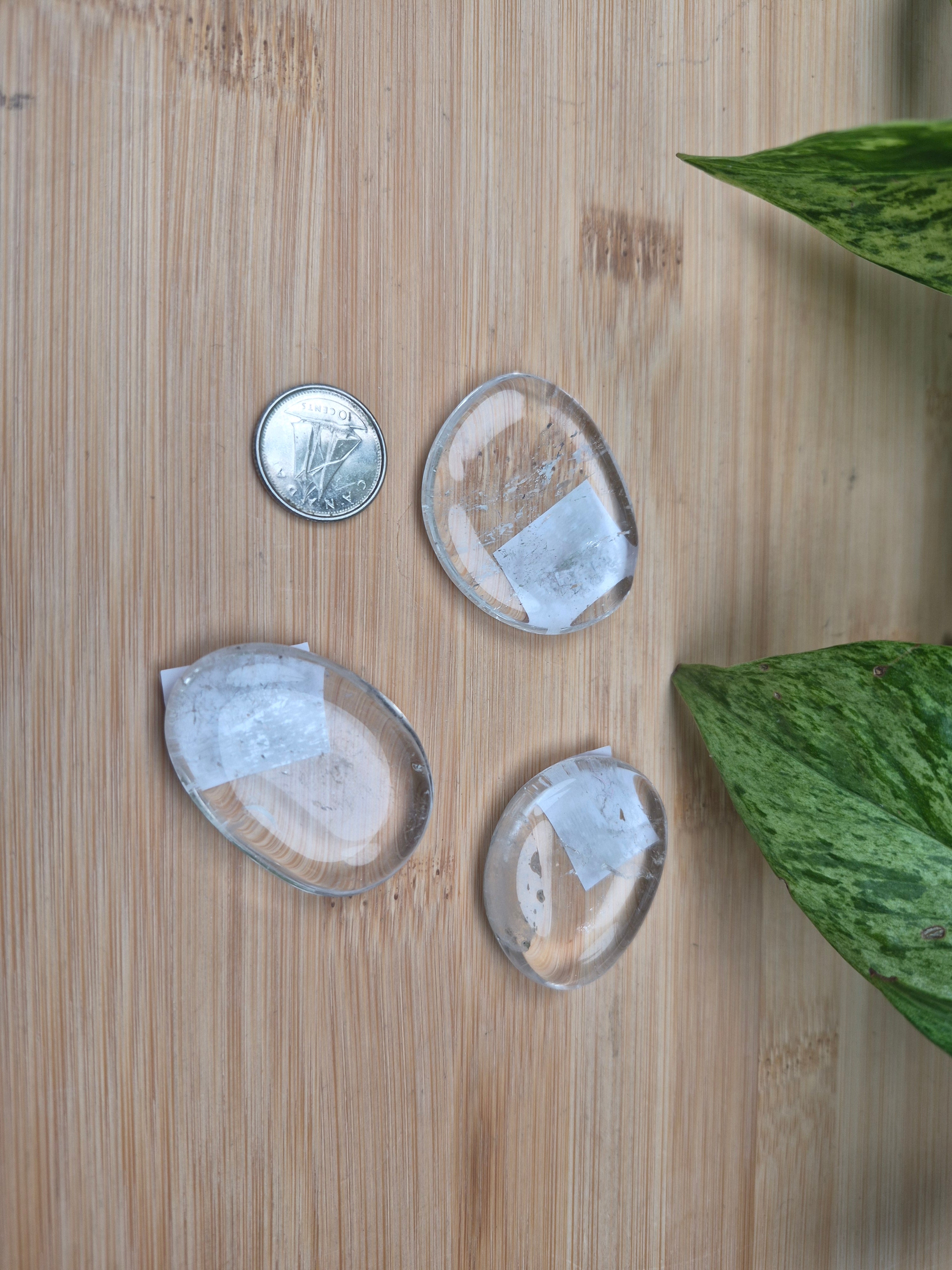 CLEAR QUARTZ FLAT STONE