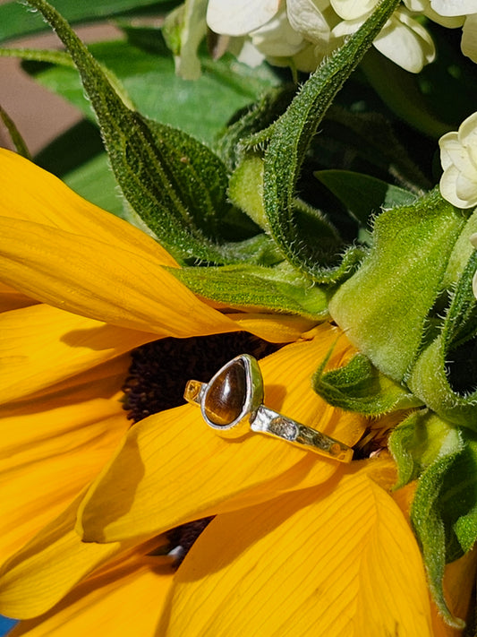 S8 TIGERS EYE .925 STERLING SILVER