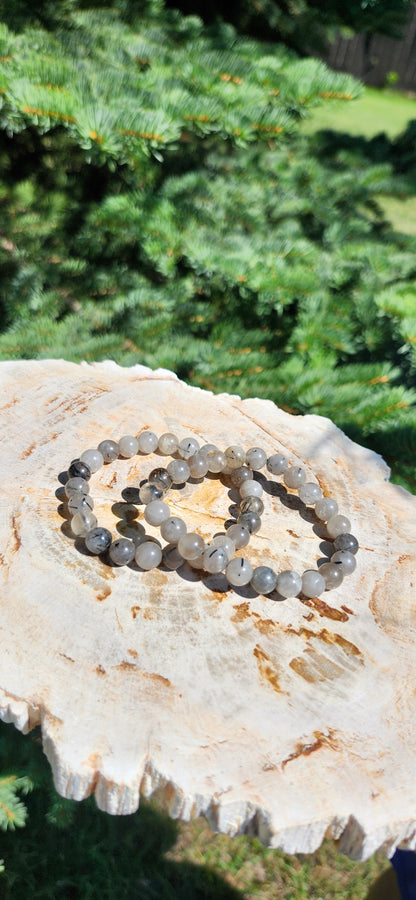 8mm BLACK TOURMALINE BRACELET